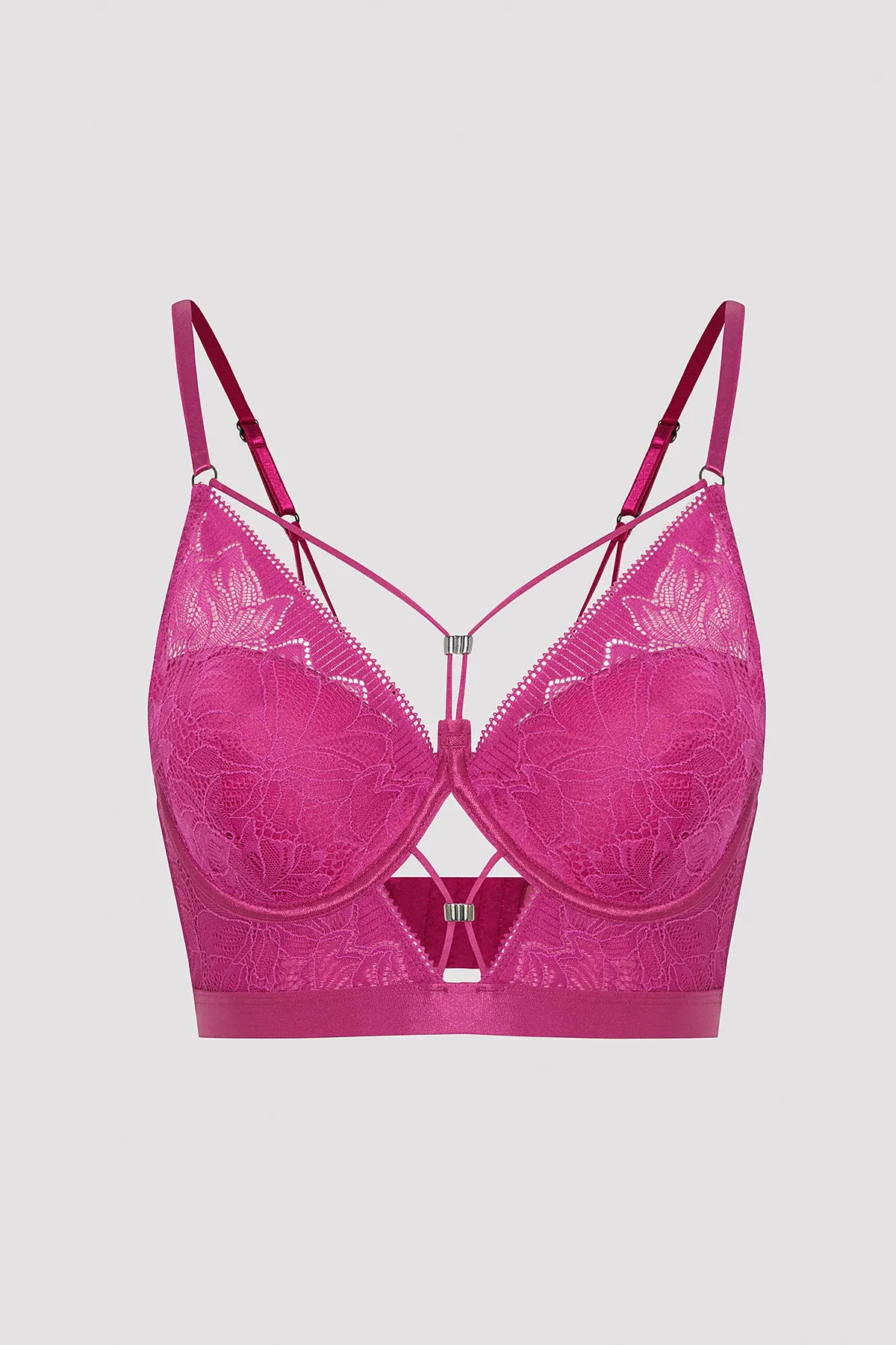 Penti  Bustier aus Spitze in Fuchsia