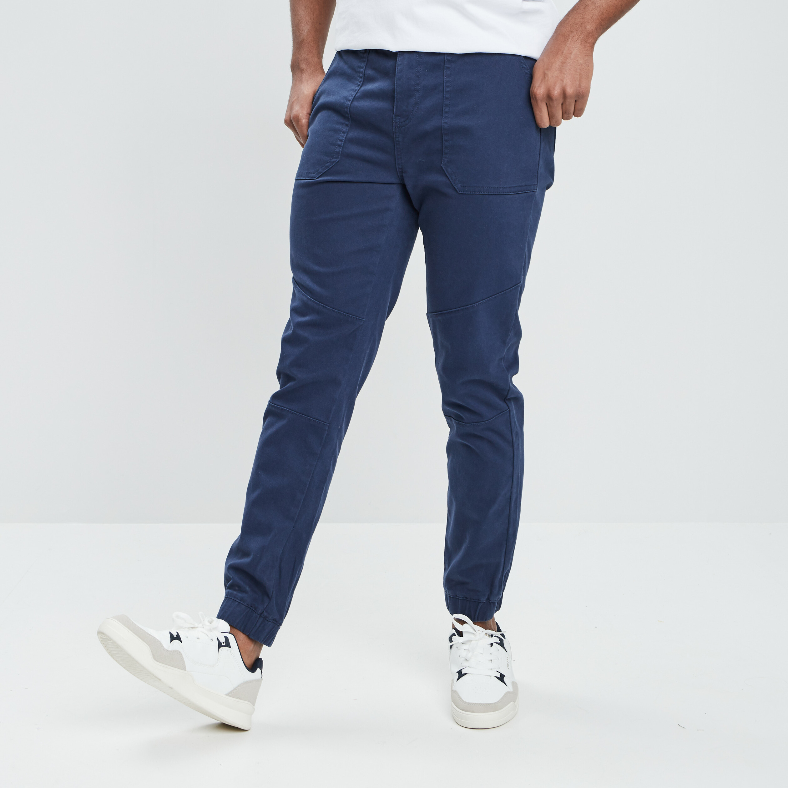 Pantalon droit Creeks bleu marine homme | La Halle