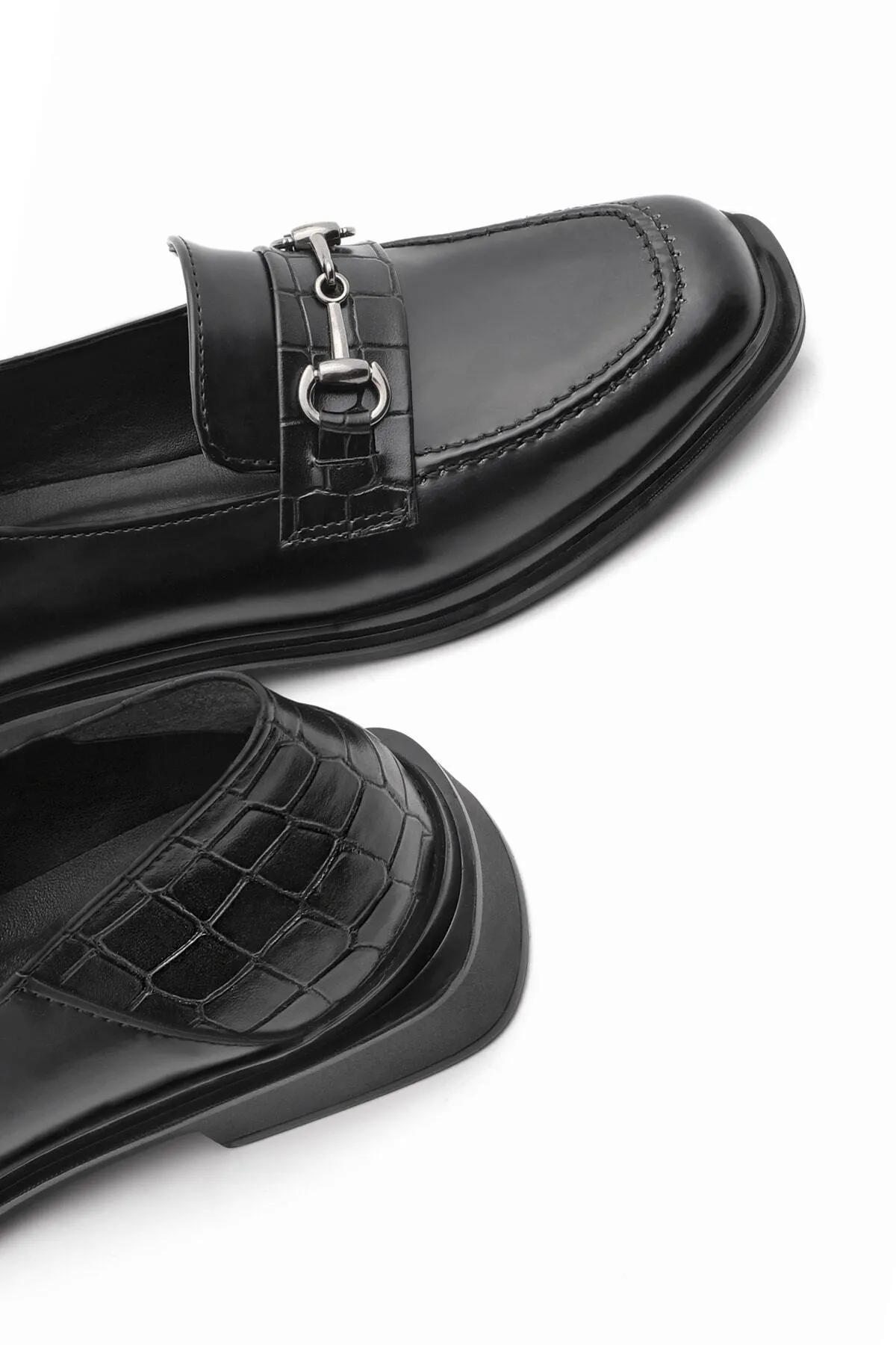 Marjin  Loafer - Schwarz - Blockabsatz
