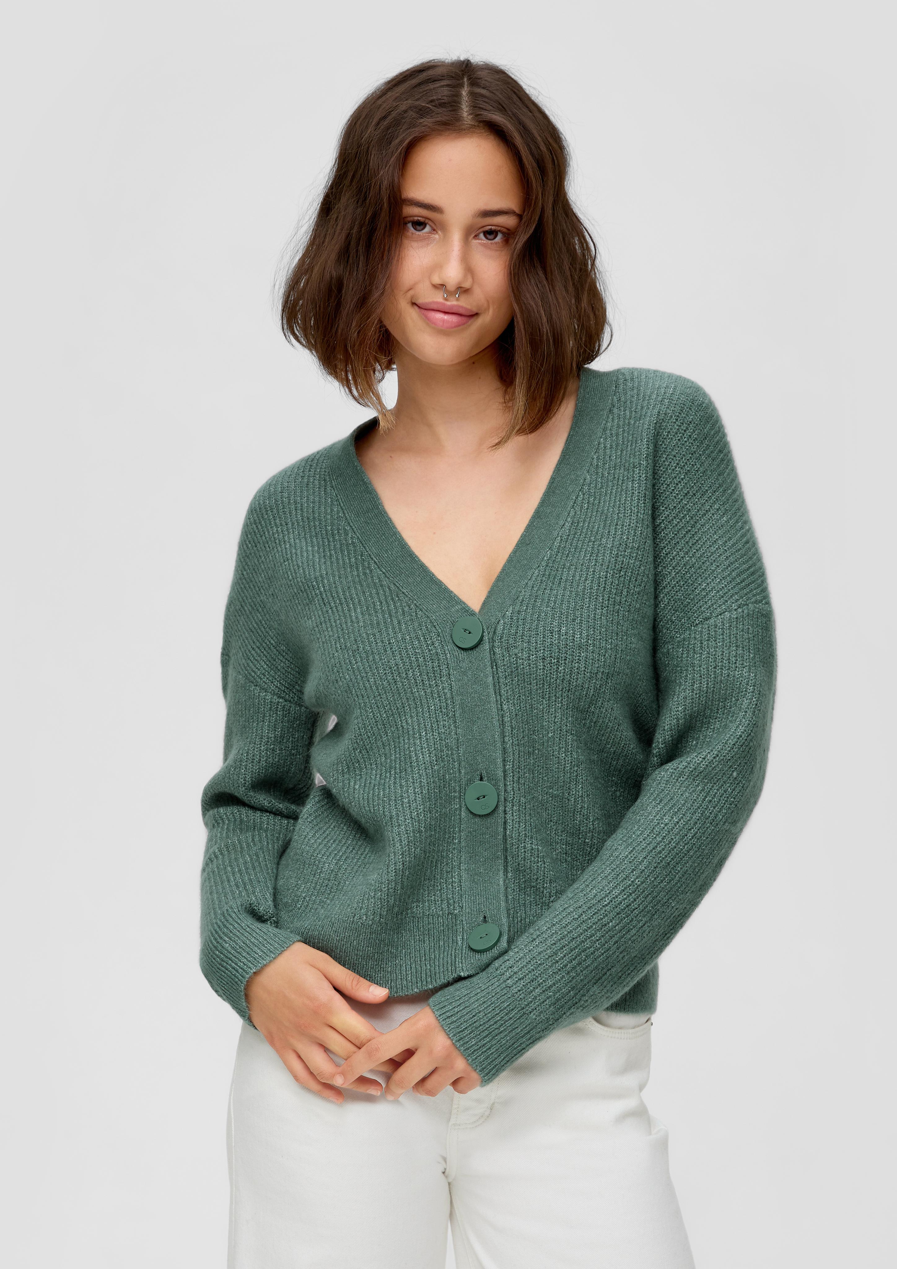 Strickjacke mit V-Ausschnitt  2102143-65W0