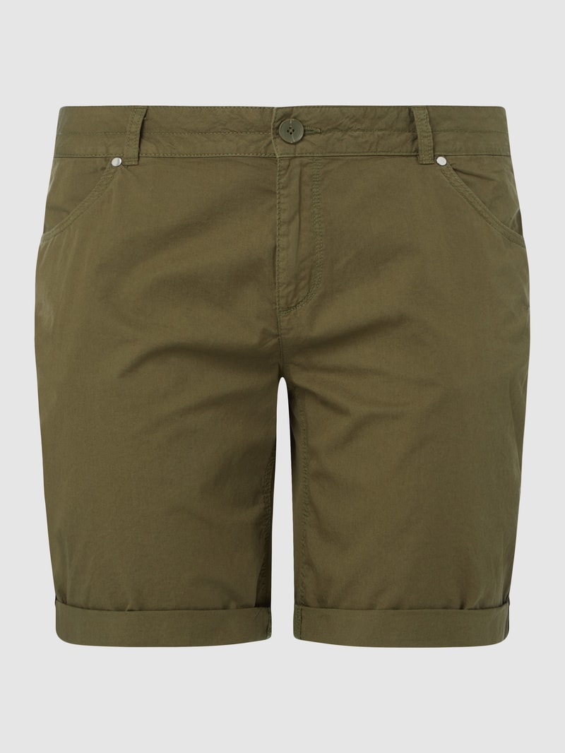Regular Fit Bermudas aus Baumwolle in khaki