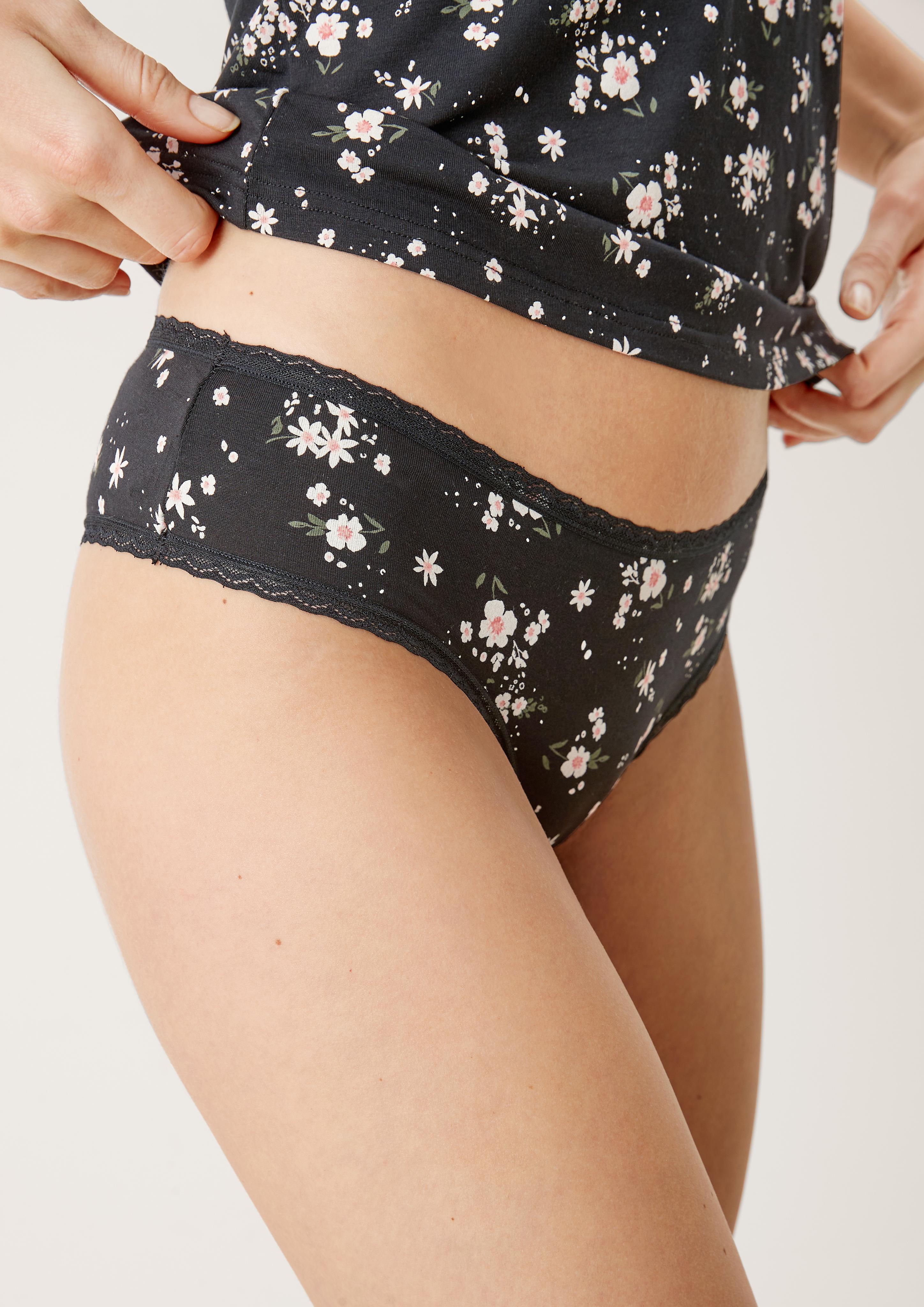 String mit Spitzendetails  6006258-22N3