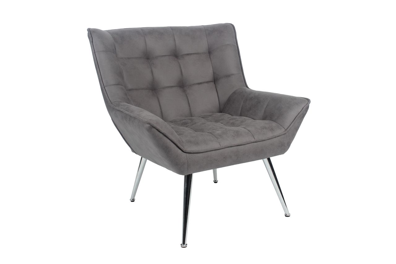 Happy Home Happy Home XXL Sessel Ohrensessel HWP65-GRA grau