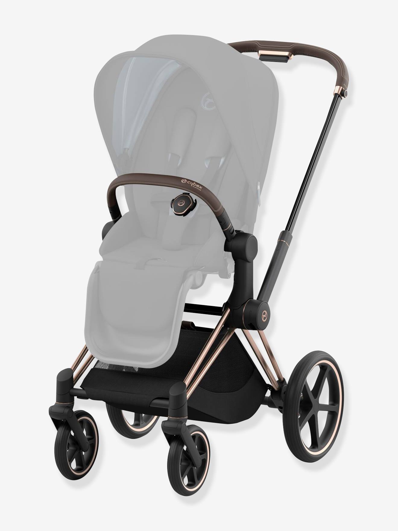 Poussette personnalisable Priam Nouvelle Génération CYBEX Platinum rose doré (rosegold)