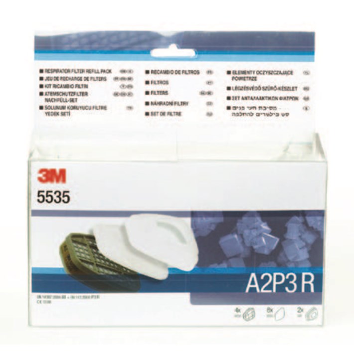 3M 1.21.15.553.50 5535 Kit de filtres A2P3 4x6055, 8x5935, 2x501
