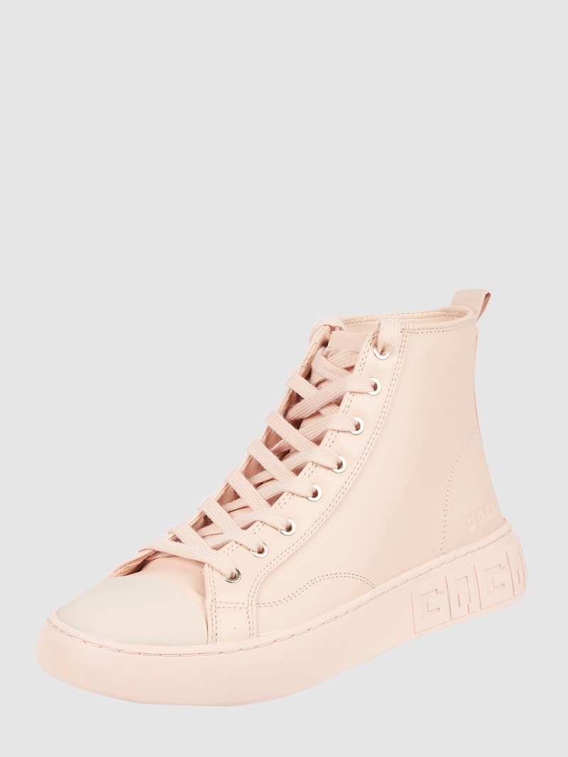 High Top Sneaker aus Leder Modell 'Invyte' in pink