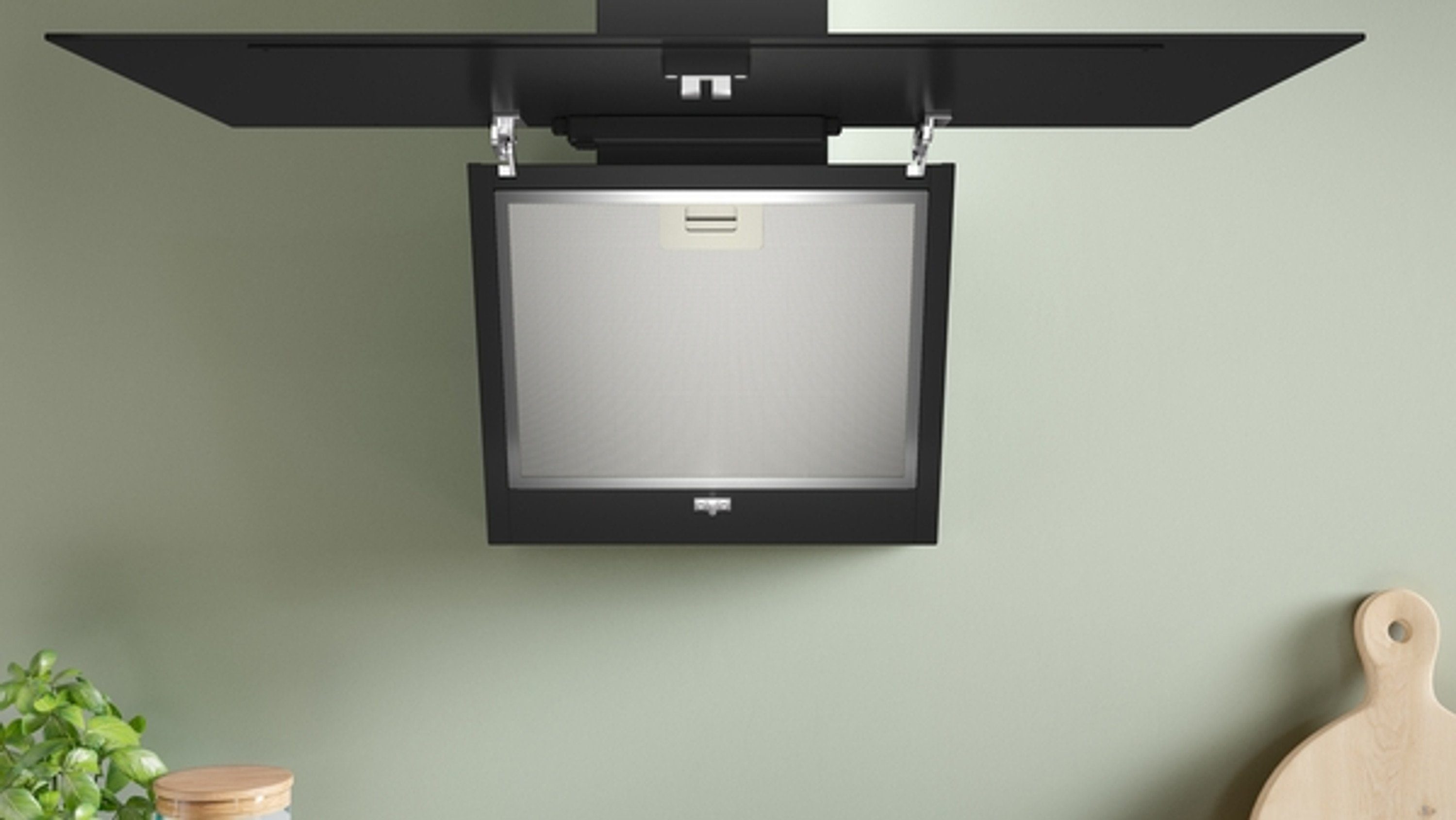 BOSCH Wandhaube DWK85DK60, Bosch Serie 2, 80 cm, Schwarz, Einbau