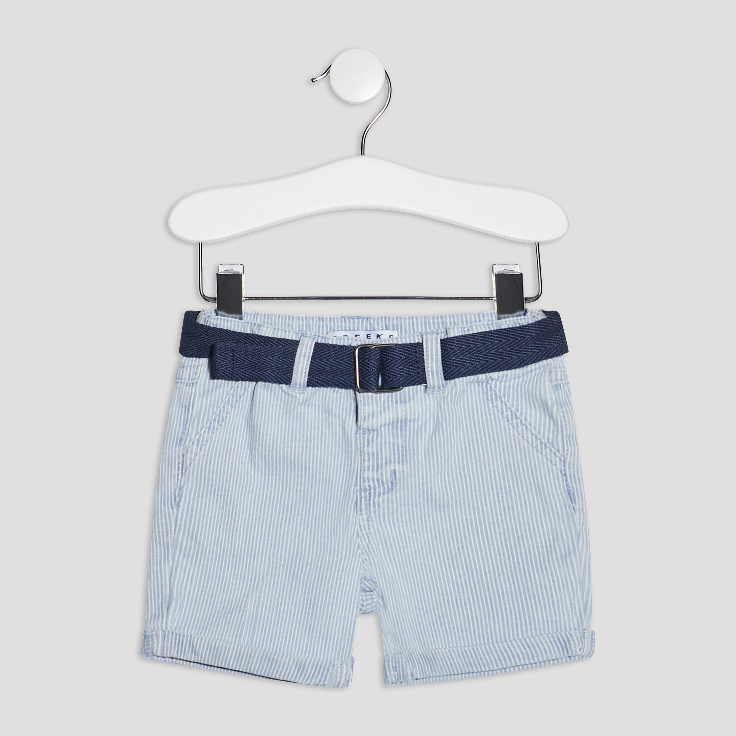 Short droit ceinturé ecru bébé garçon | La Halle