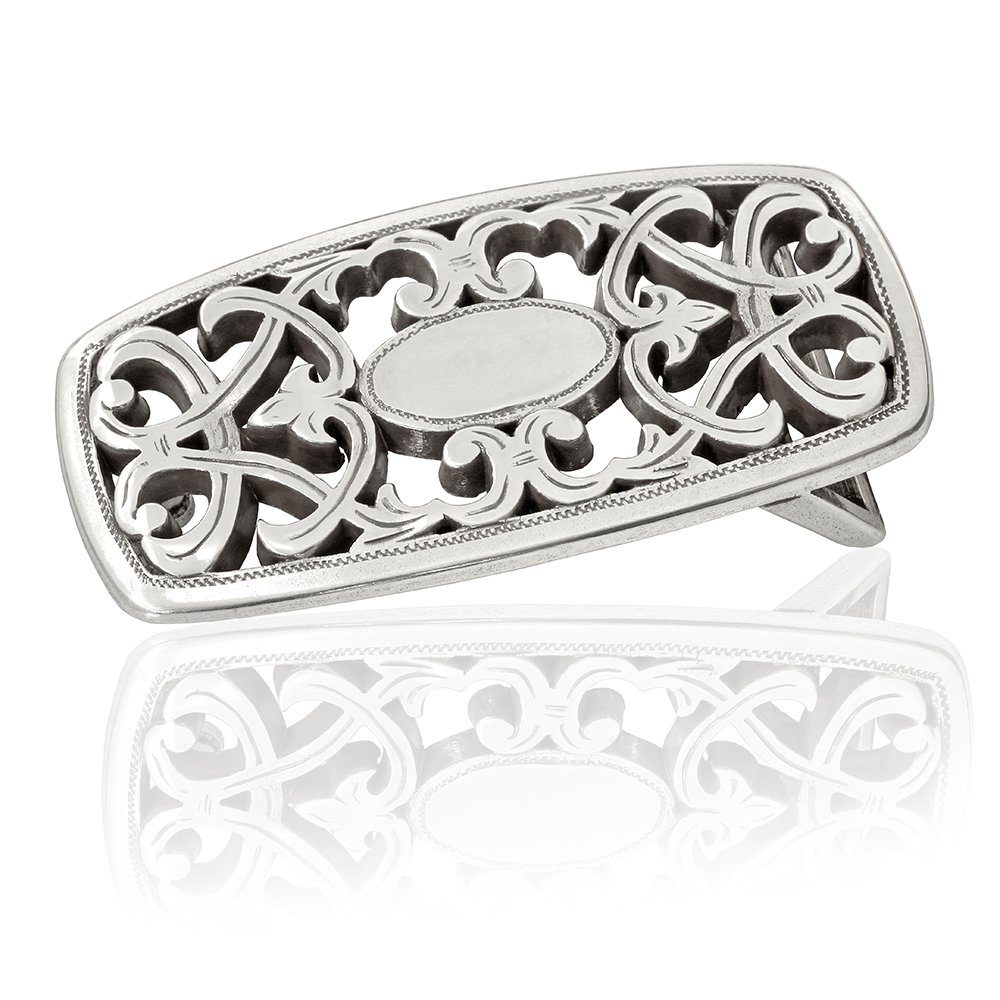 FREDERIC HERMANO Gürtelschnalle 30mm Zink Silber - Buckle Avignon - 321007520020