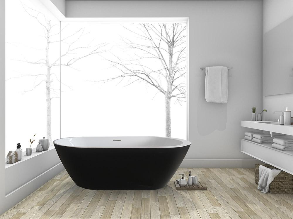 Home Deluxe Freistehende Badewanne CODO BLACK EDITION