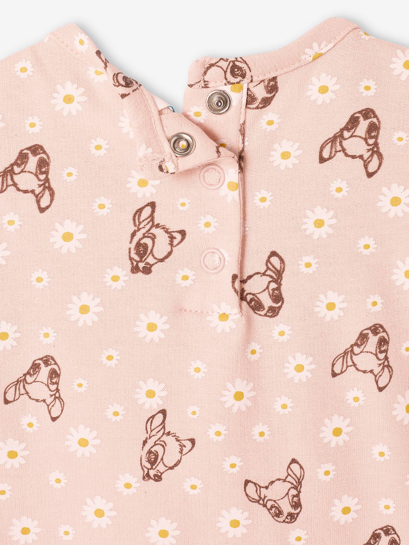 Ensemble fille 2 pièces DS® Bambi combinaison + bandeau vieux rose