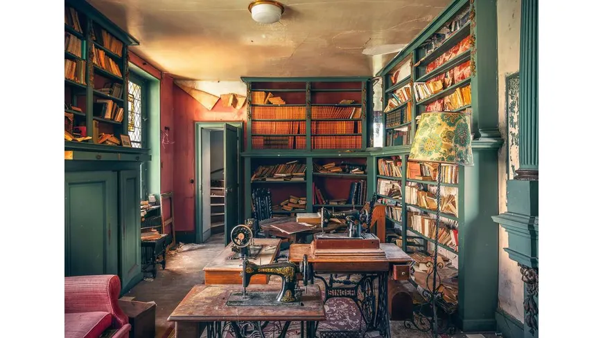 Ravensburger Puzzle - Mysterious castle library - Lost Places 1000 Teile