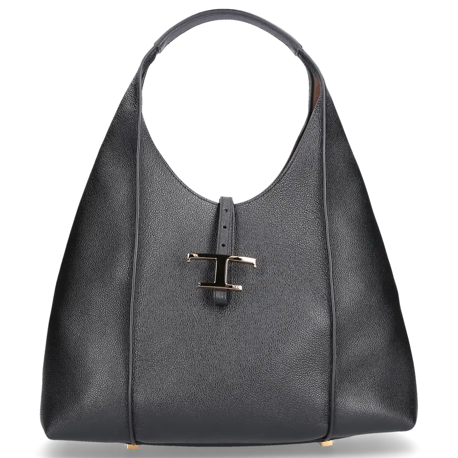 Tod's - Handtasche T TIMELESS HOBO Kalbsleder - schwarz