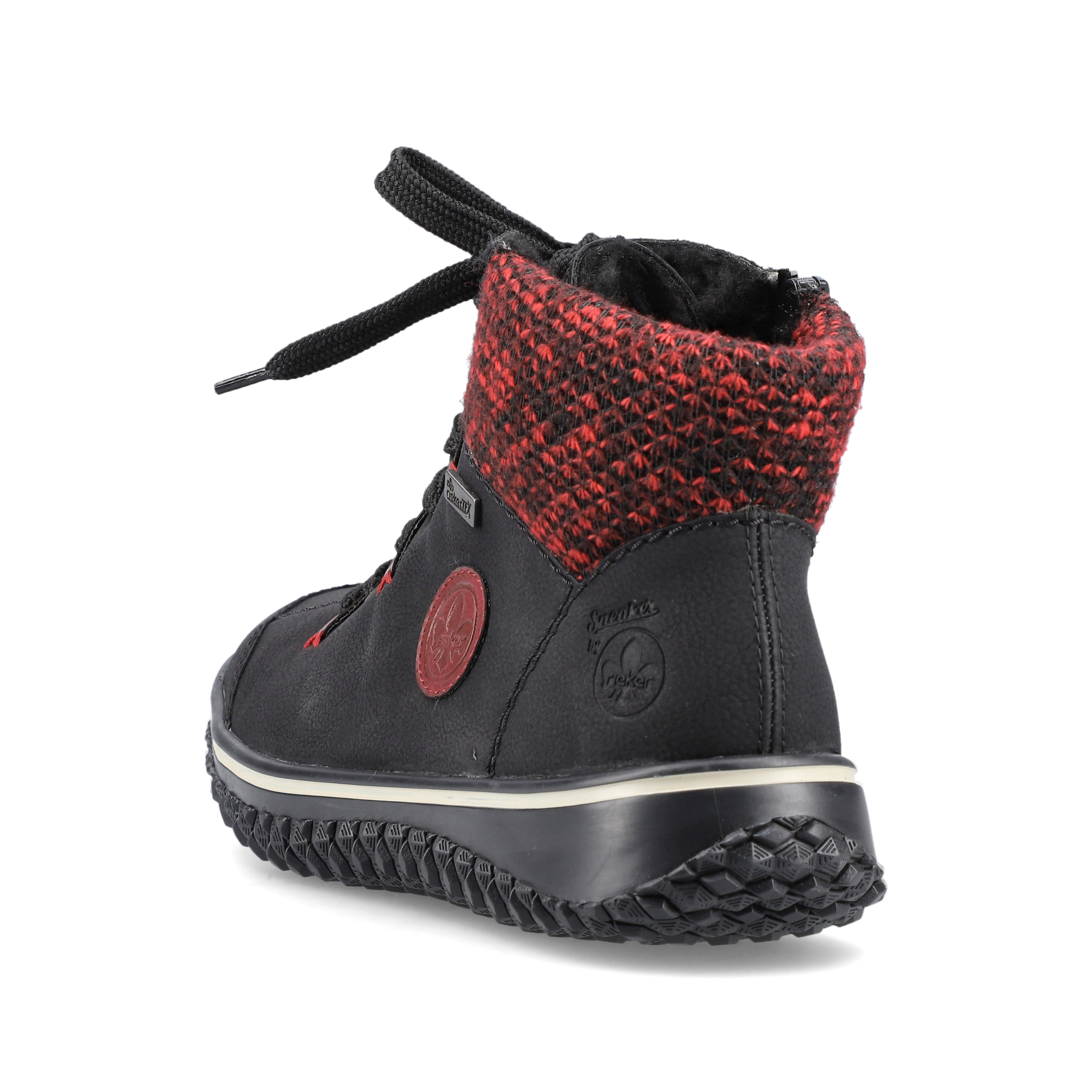 Rieker Damen Schnürschuhe graphitschwarz