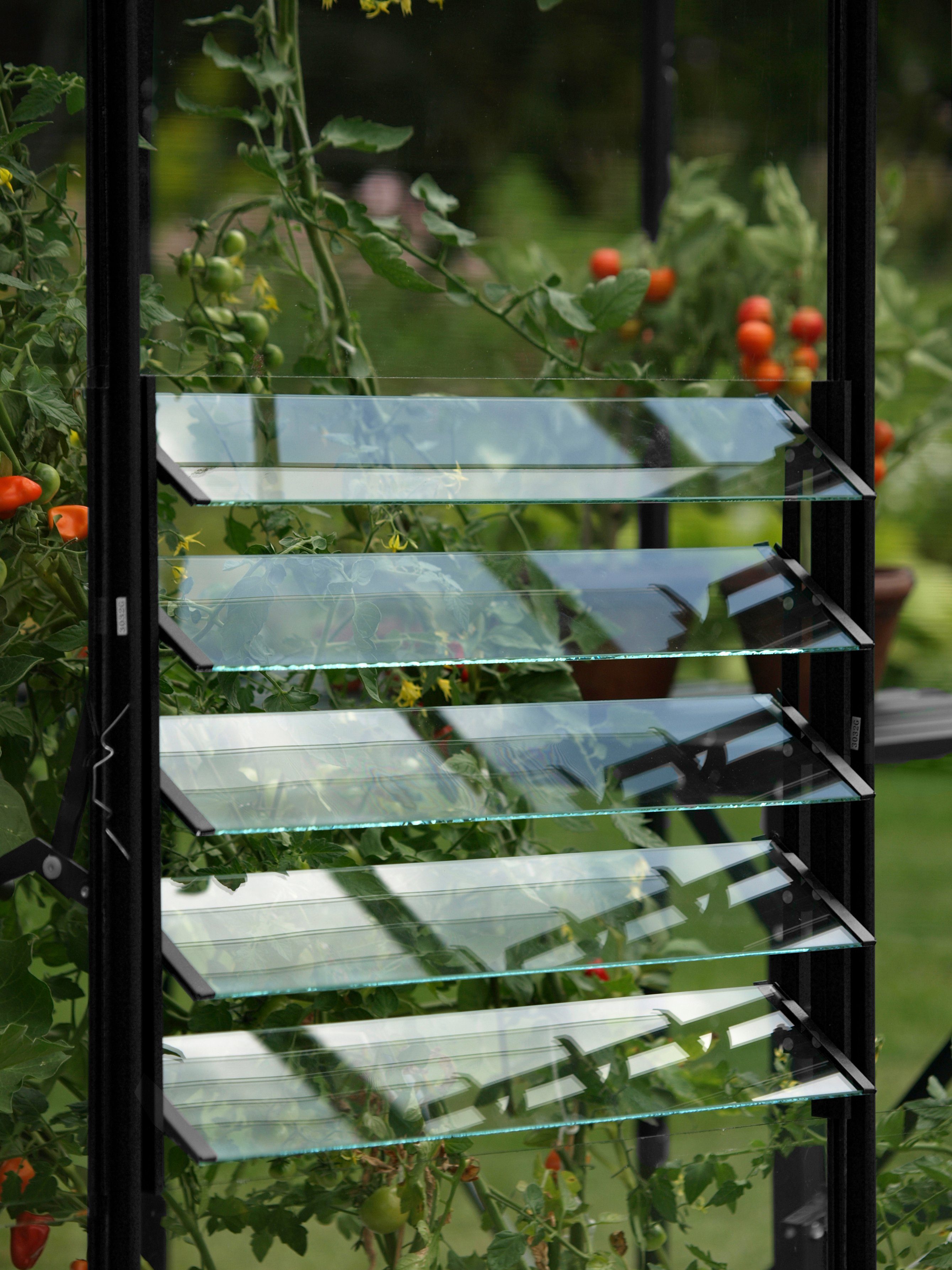 Vitavia Fenster Lamellenfenster, schwarz, BxH: 61x45 cm