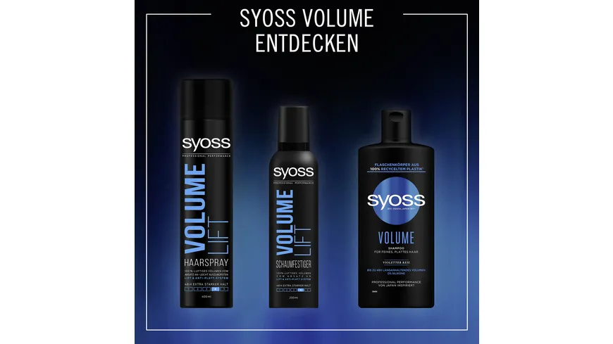 syoss Schaumfestiger Volume Lift Haltegrad 4 250 ml