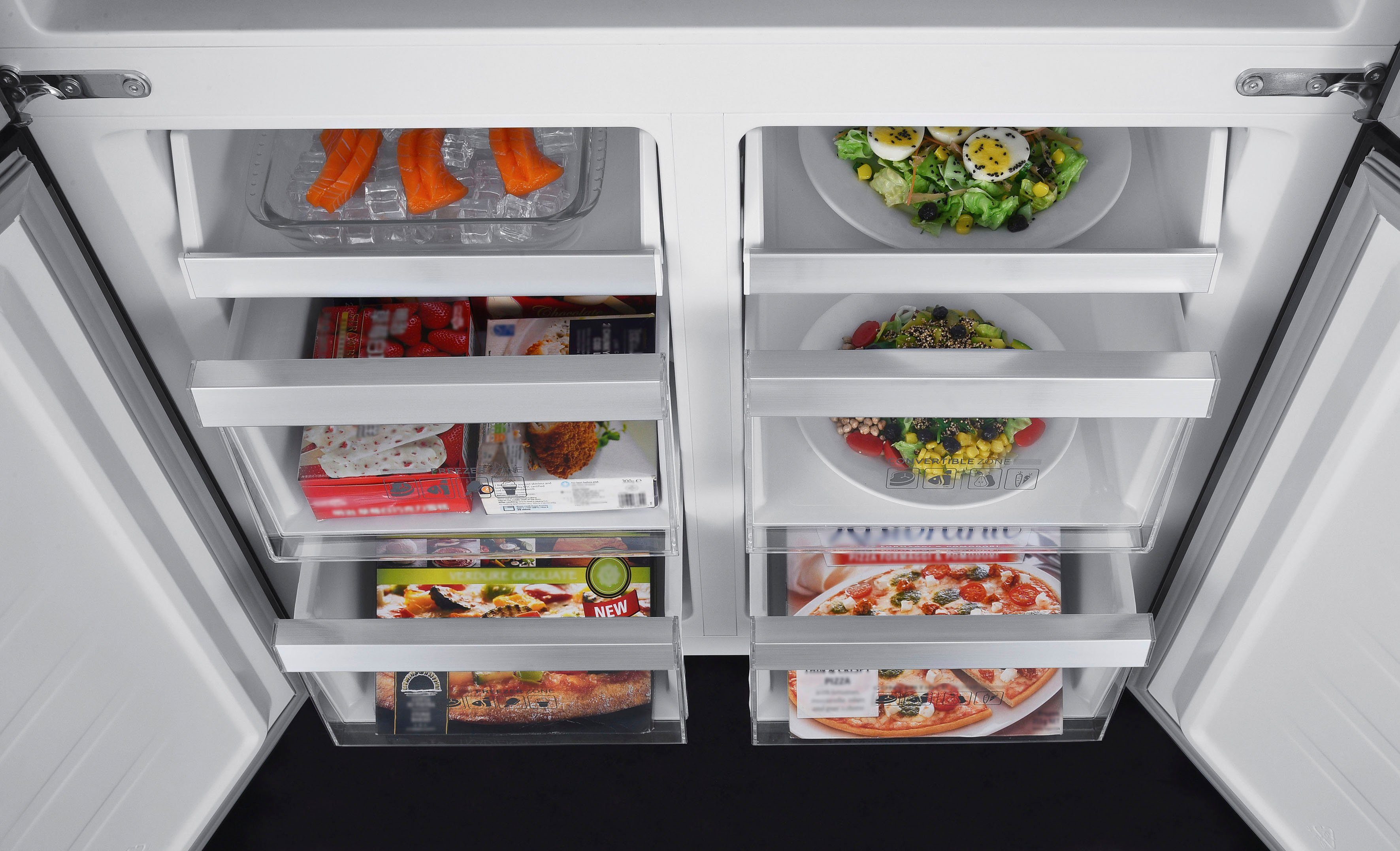 Hanseatic Multi Door HCDA19090DI, 190,0 cm hoch, 90,9 cm breit, NoFrost, Multizone, Display, Türalarm