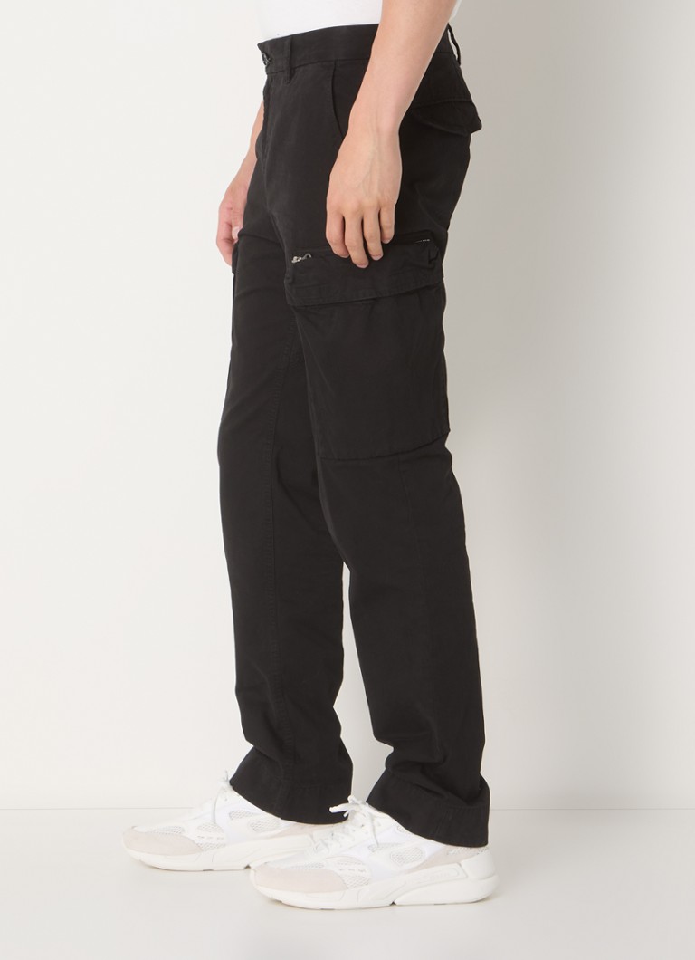 Pantaloni cargo cu croială dreaptă și buzunare cu fermoar Diesel P-YE