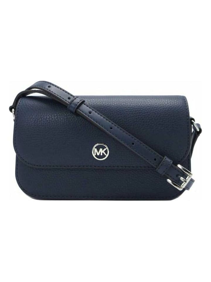 Michael Kors Leder-Umhängetasche in Dunkelblau - (B)21 x (H)14 x (T)4,5 cm günstig kaufen onesize