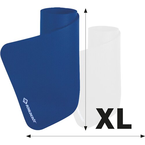 MATTE SCHILDKRÖT FITNESSMATTE XL, 15 MM, 195 X 80 CM, BLAU, RUTSCHFEST, OPTIMAL F