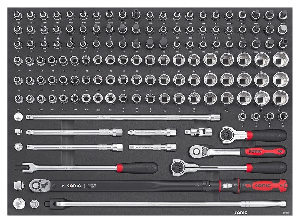 Chariot à outils Sonic 714581 avec assortiment de 1045 pièces