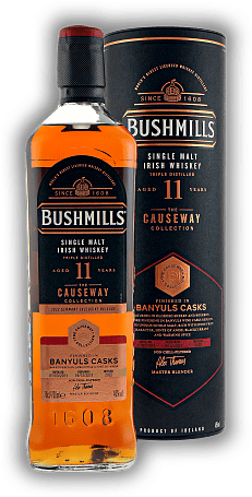 Bushmills 11 Years Causeway Collection 2011/2022 Banyuls Cask 46% Bushmills 11 Years Causeway Collection 2011/2022 Banyuls Cask 46% Eine exklusiv für Deutschland limitierte Auflage eines seltenenFass-Finishs. Alter 11/22 - 0,7	 Liter - Vol 46%