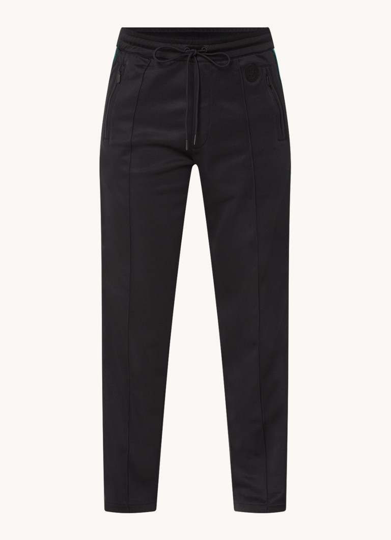 Drôle de Monsieur Le slim fit skriešanas bikses ar rāvējslēdzēja kabatām un logotipa izšuvumu