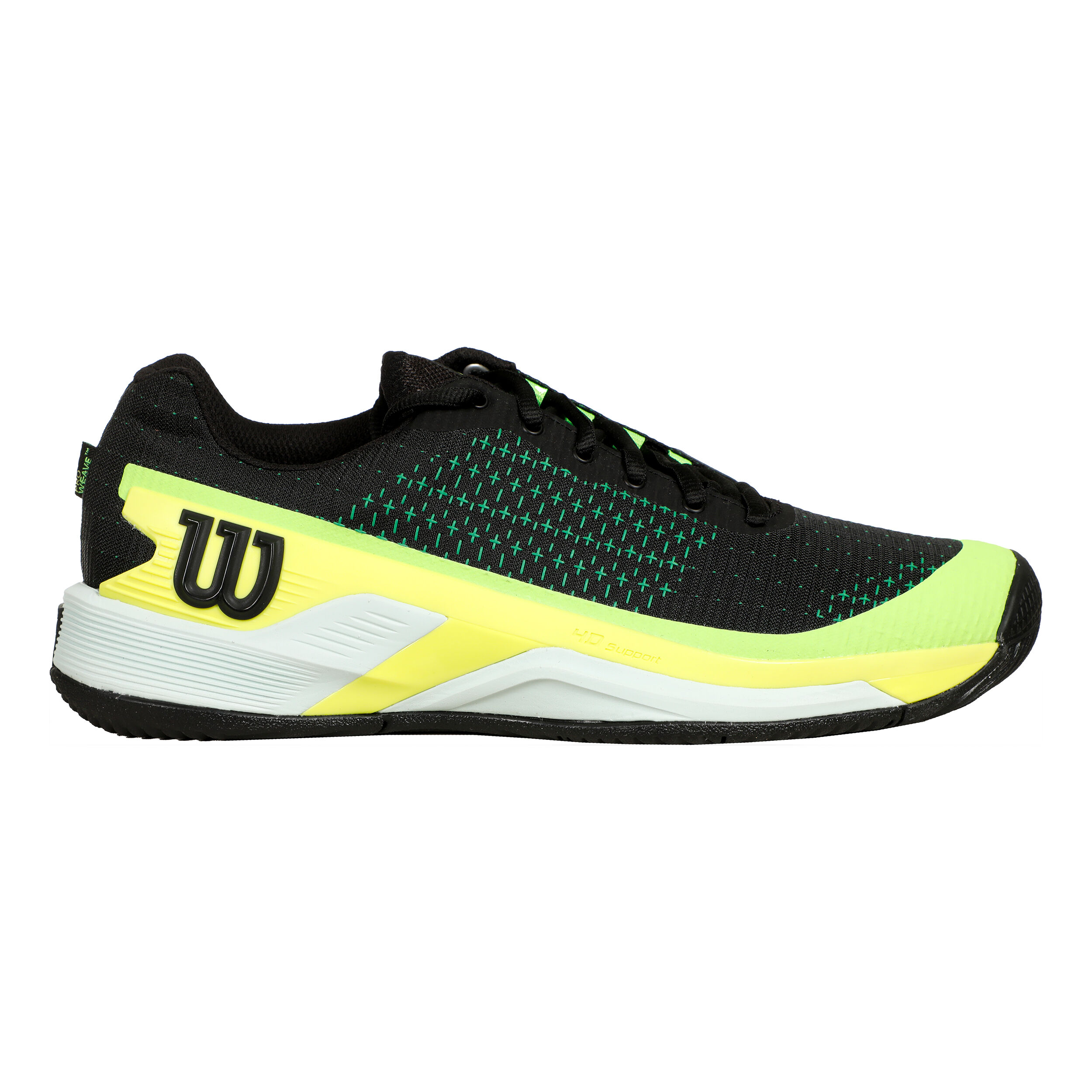 Rush Pro Extra Duty Allcourtschuh Herren - Schwarz, Neongelb