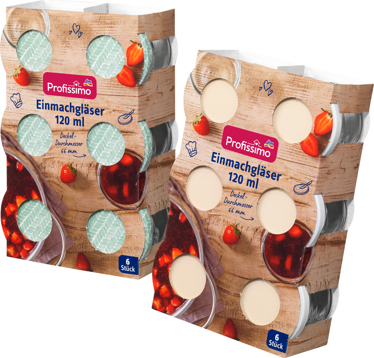 Einmachgläser 120ml, 6 St