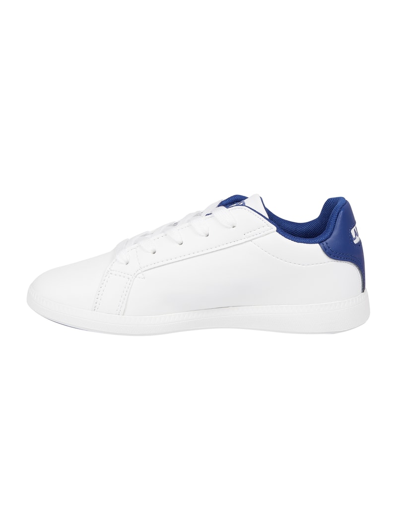 Sneaker in Leder-Optik Modell 'Graduate' in weiß