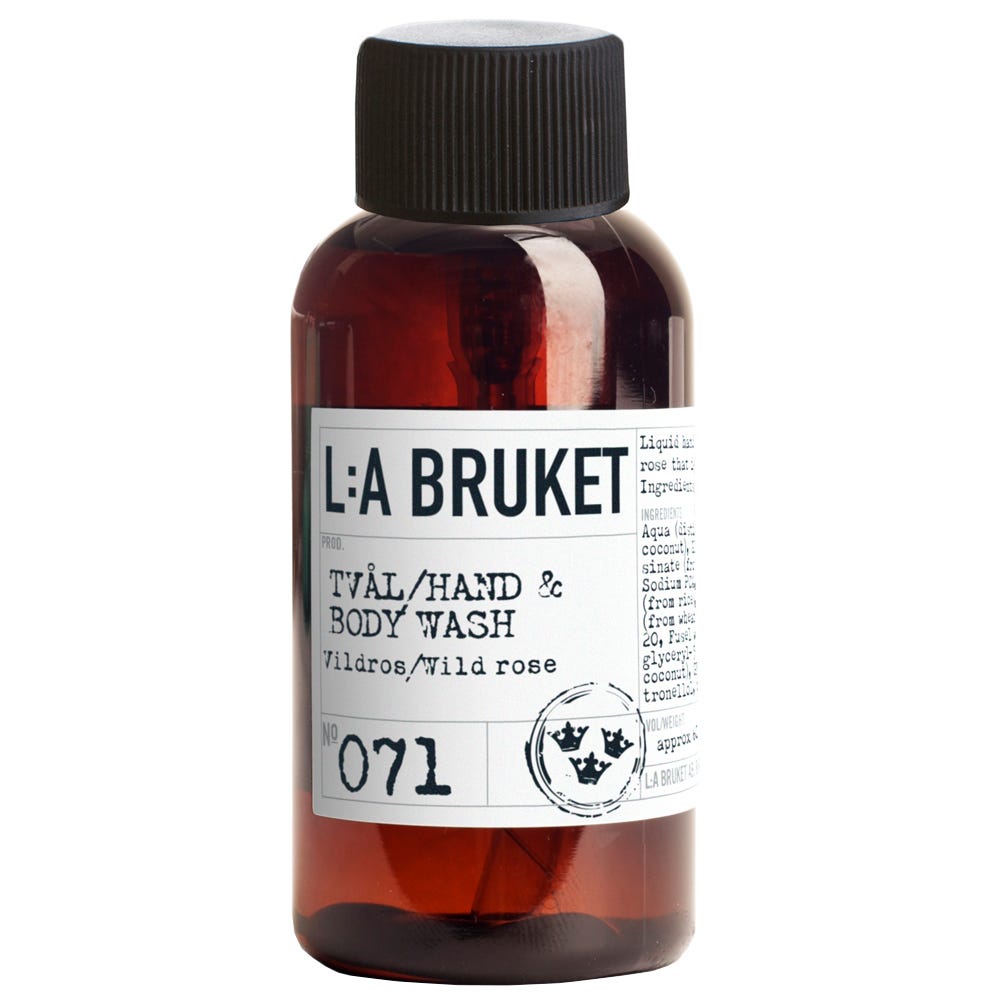 L:A BRUKET No. 71 Liquid Soap Wild Rose 60 ml