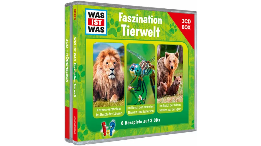 WAS IST WAS 3-CD HÖRSPIELBOX VOL.7 - TIERWELT TESSLOFF