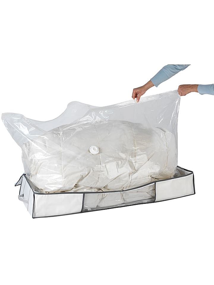 Wenko Vakuum-Unterbettkommode in Weiß - (B)105 x (H)45 x (T)15 cm günstig kaufen onesize