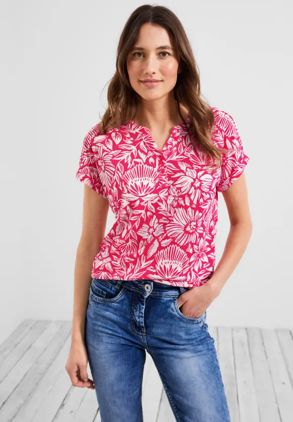 CECIL T-Shirt mit Blumenmuster