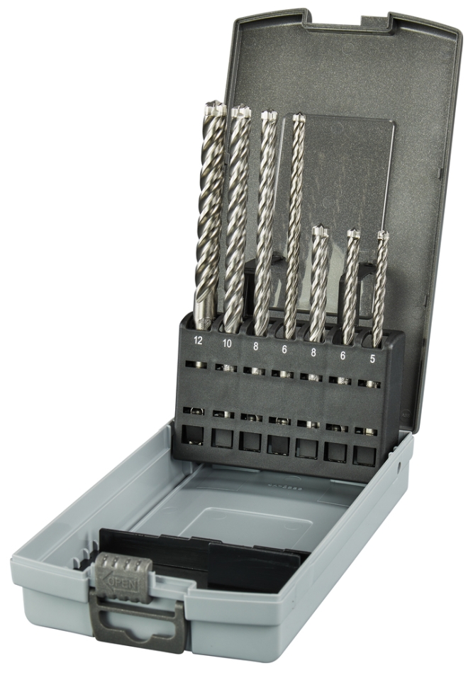 Makita Accessories E-14928 P4S: Set burghie pentru beton SDS-Plus, 7 piese