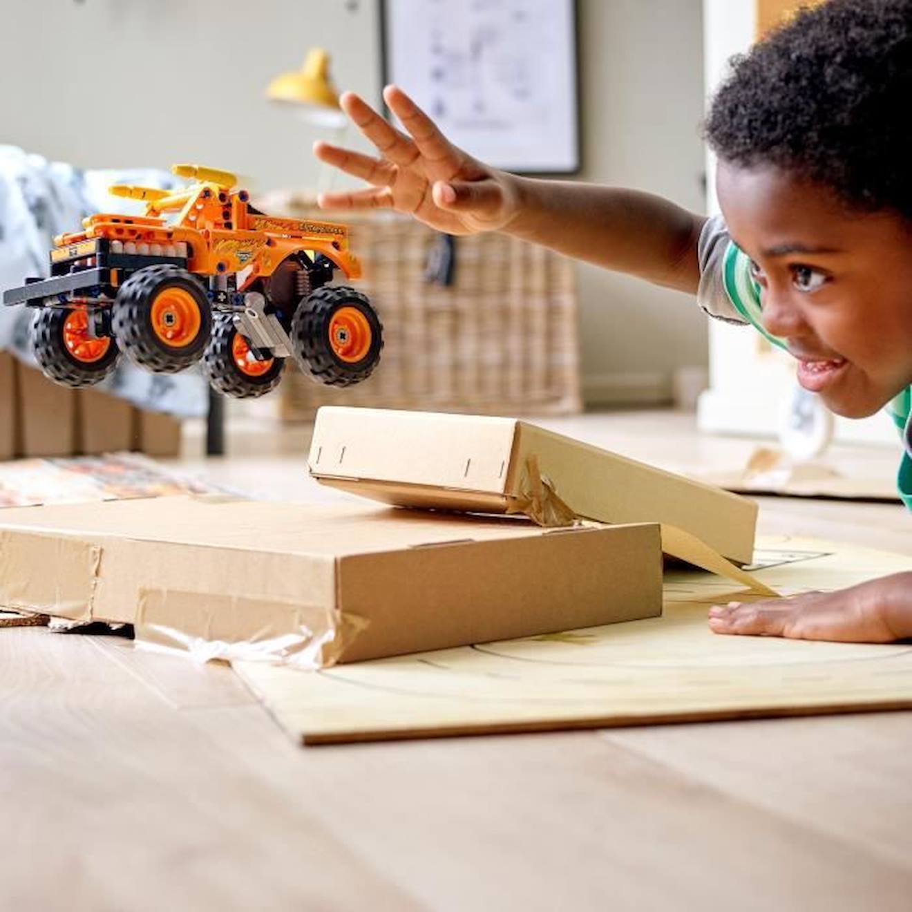 LEGO® 42135 Technic Monter Jam El Toro Loco Voiture Jouet pour Enfants dès 7 Ans 2 en 1 Truck et Véhicule Tout-Terrain orange