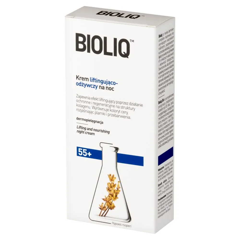 Bioliq 55+ Liftende en Voedende Nachtcrème