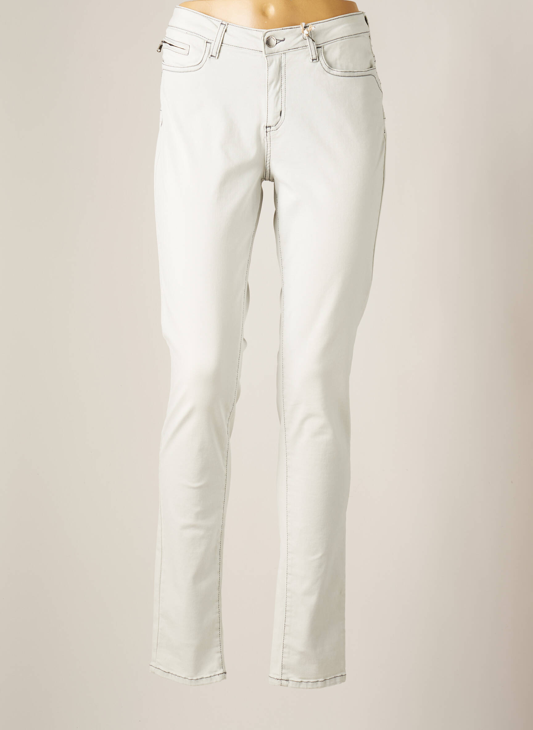 Kanope Jeans Skinny Femme couleur gris