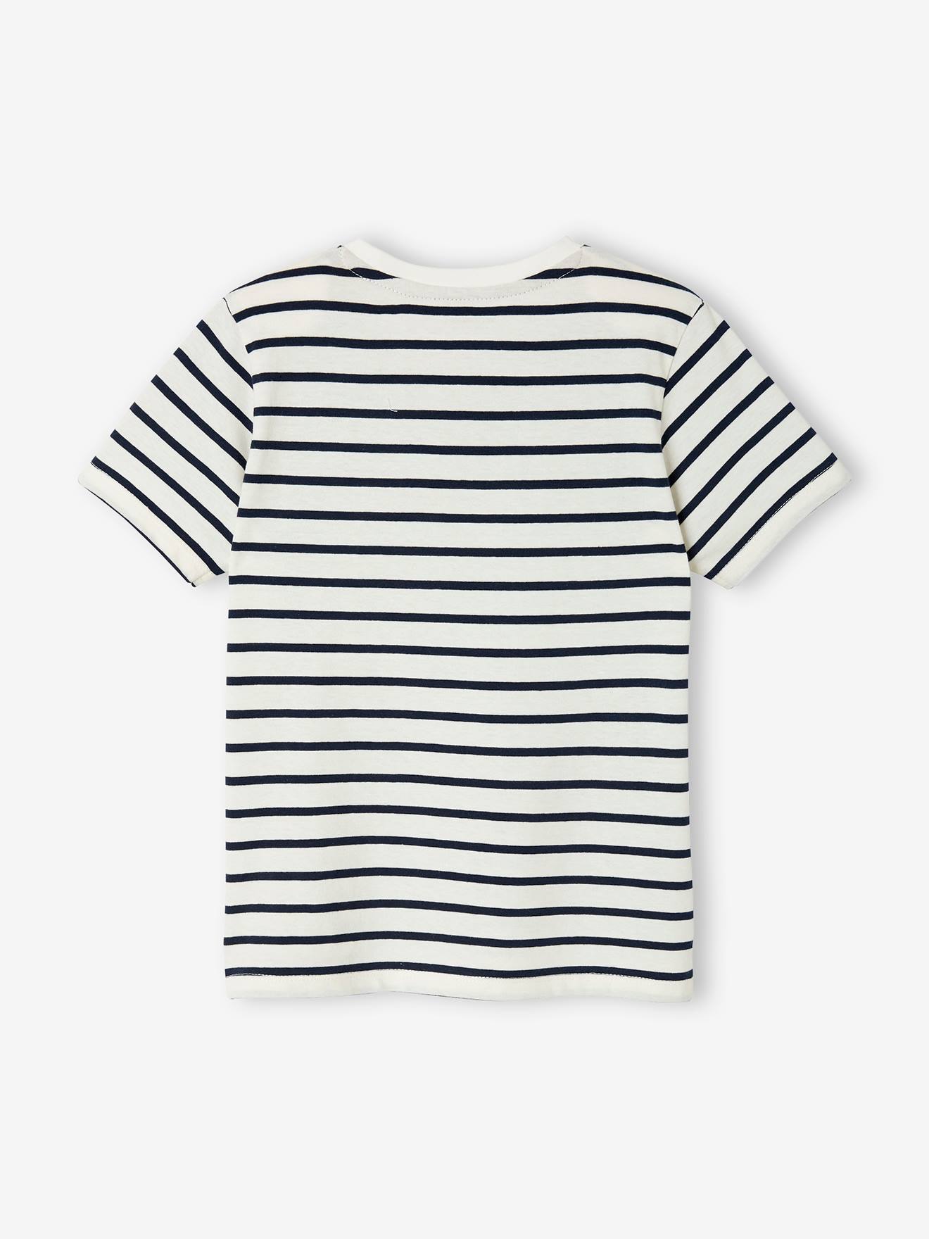Vertbaudet Jungen T-Shirt mit Streifen Oeko-Tex - gelb gestreift