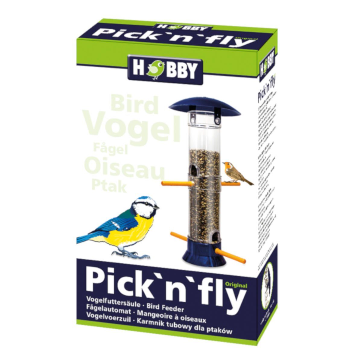 HOBBY Futterautomat Hobby Vogelfutter-Automat, Futtersäule für Vögel - blau