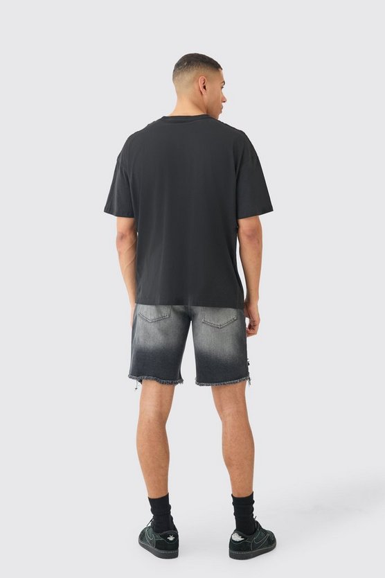 Oversize T-Shirt mit lizenziertem Motocycle Print