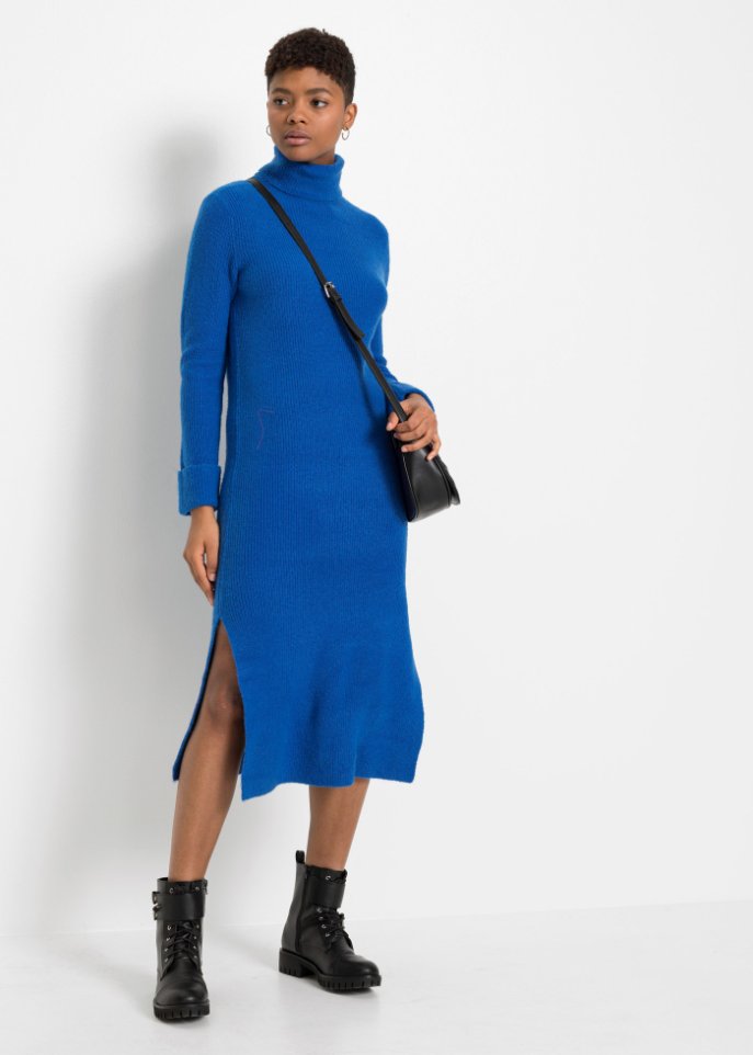 Strickkleid mit Rollkragen