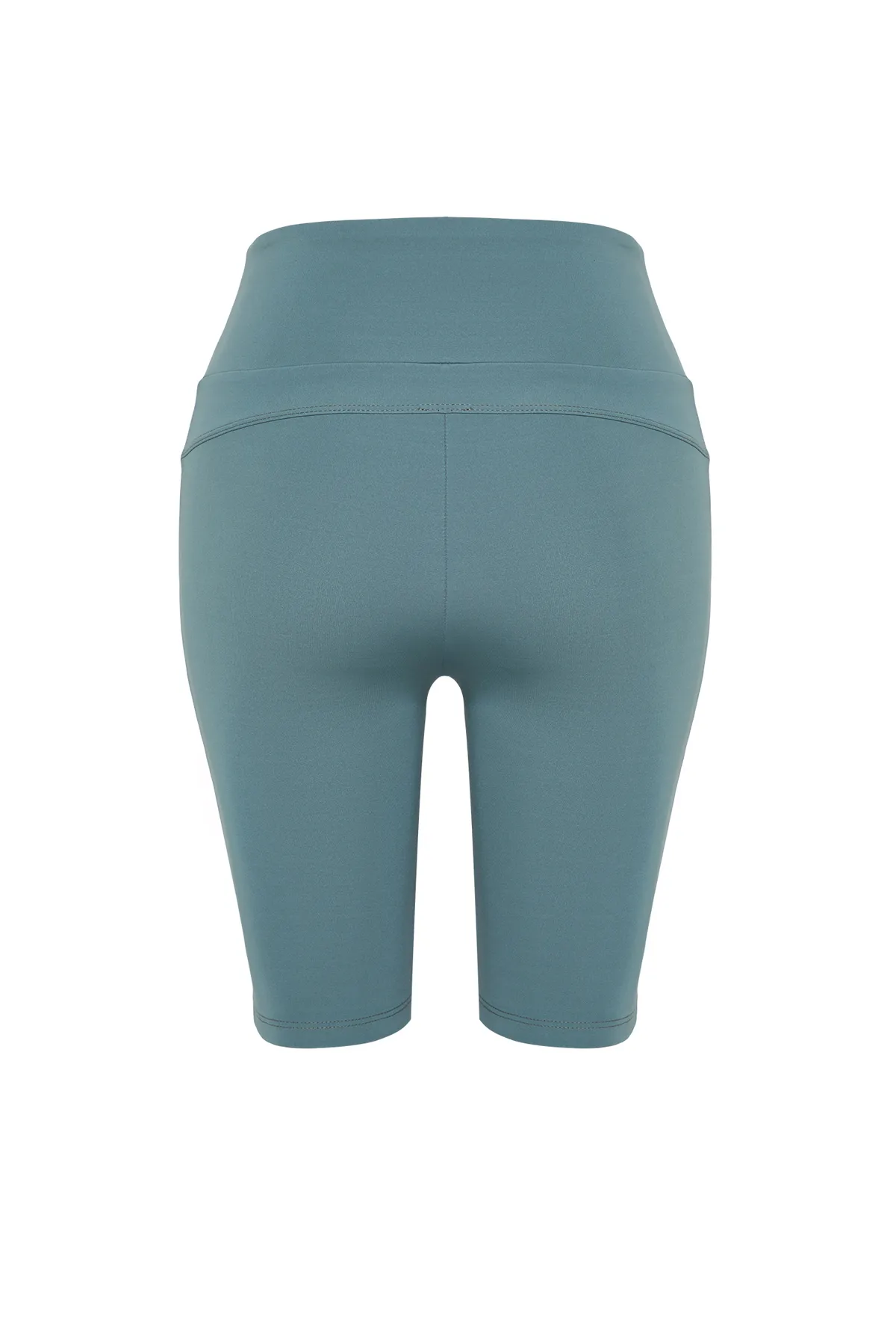 Trendyol Collection  Khaki Matte Restorer Sport-Leggings aus Strick mit Tasche und Verschlussdetails, für Radfahrer/Biker/kurze Radfahrer THMSS24TY00007