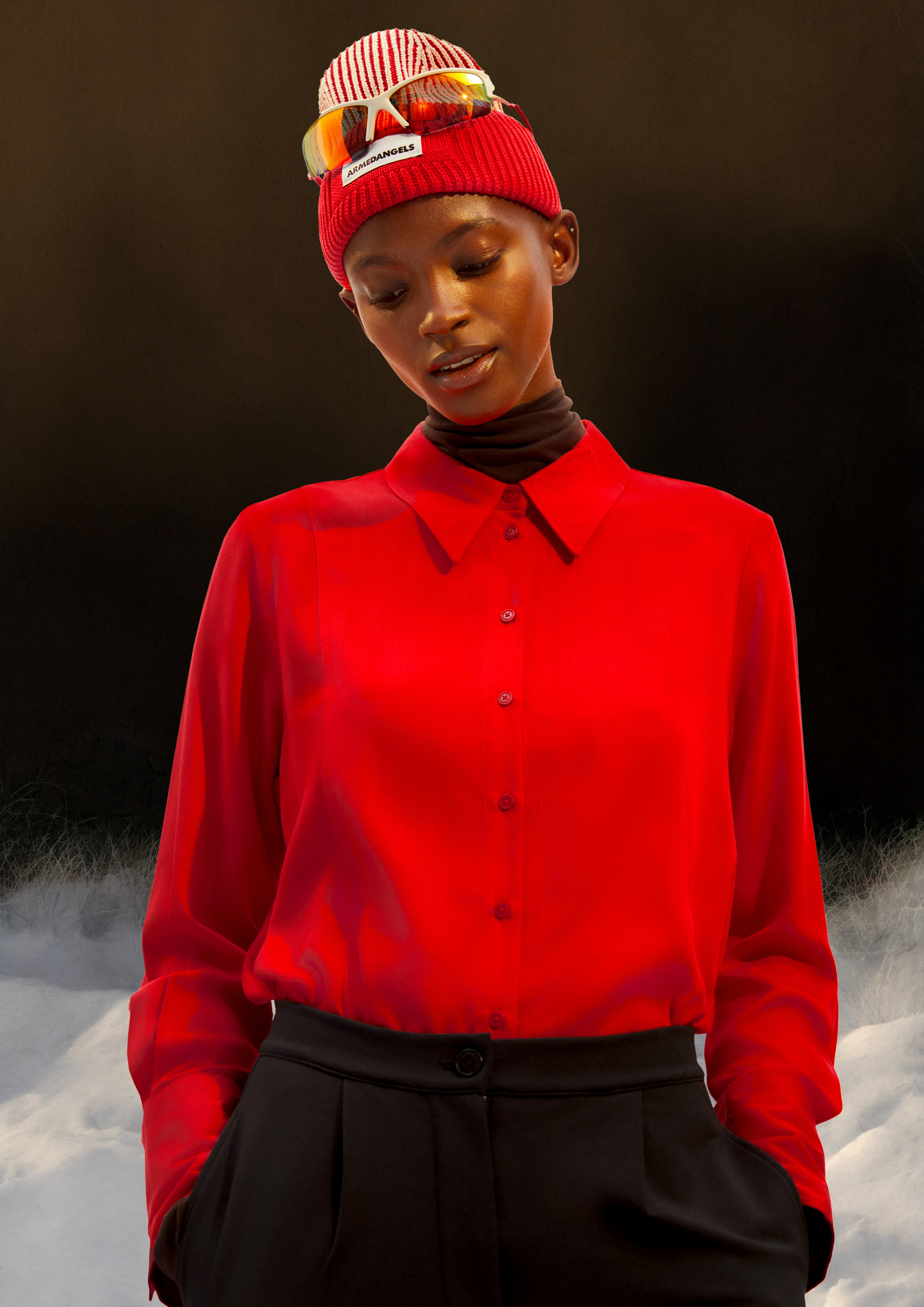 Bluse Relaxed Fit aus LENZING™ ECOVERO™ Viskose