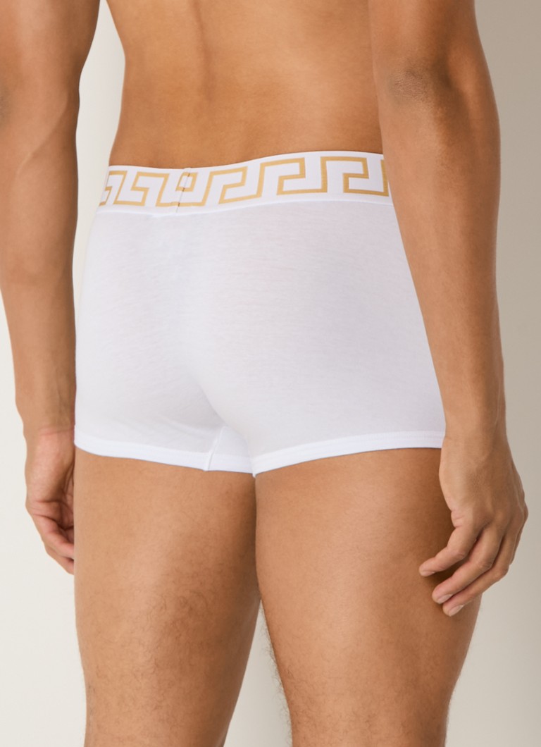 Versace Boxer Shorts with logo waistband in a 2-pack