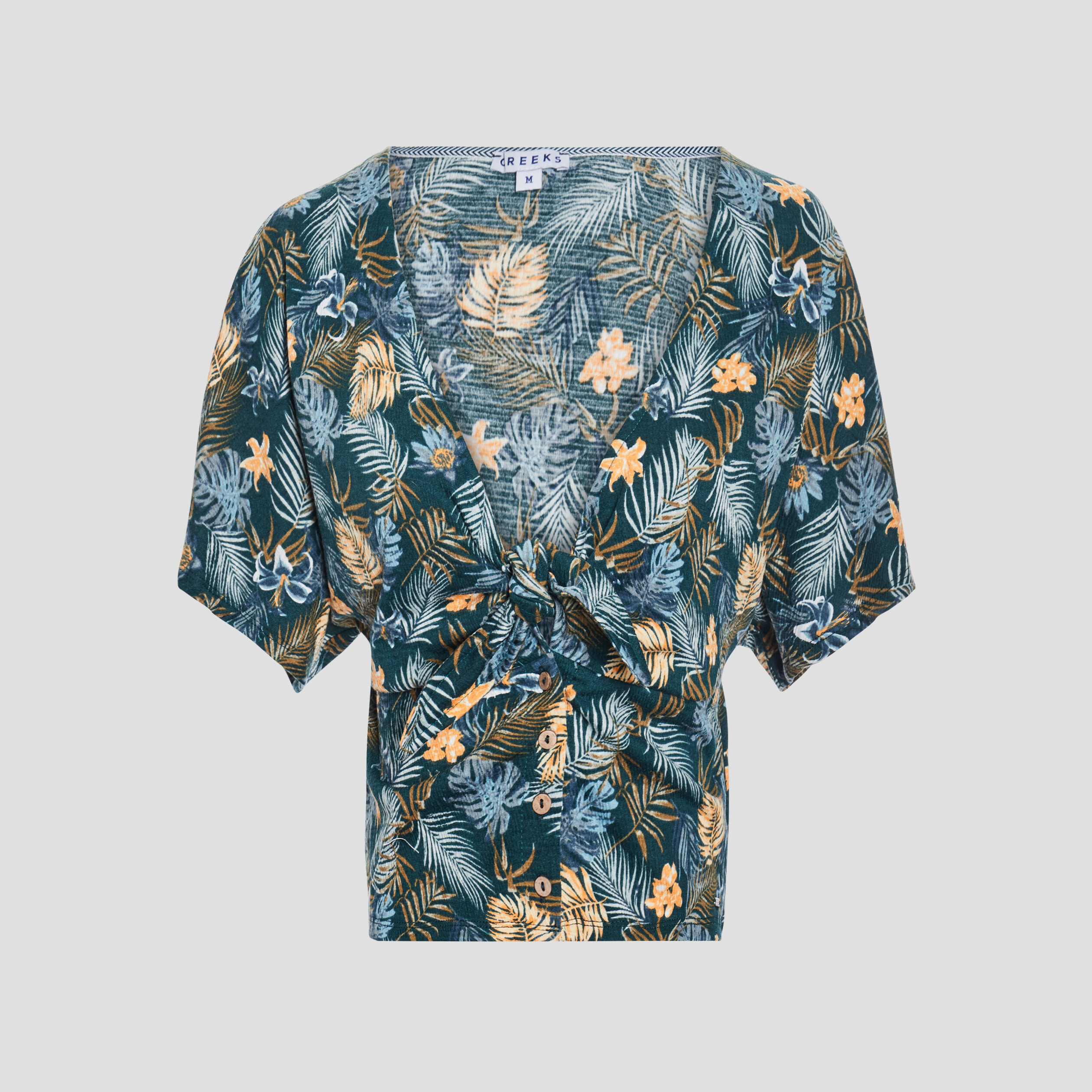 T-shirt manches courtes vert femme | La Halle