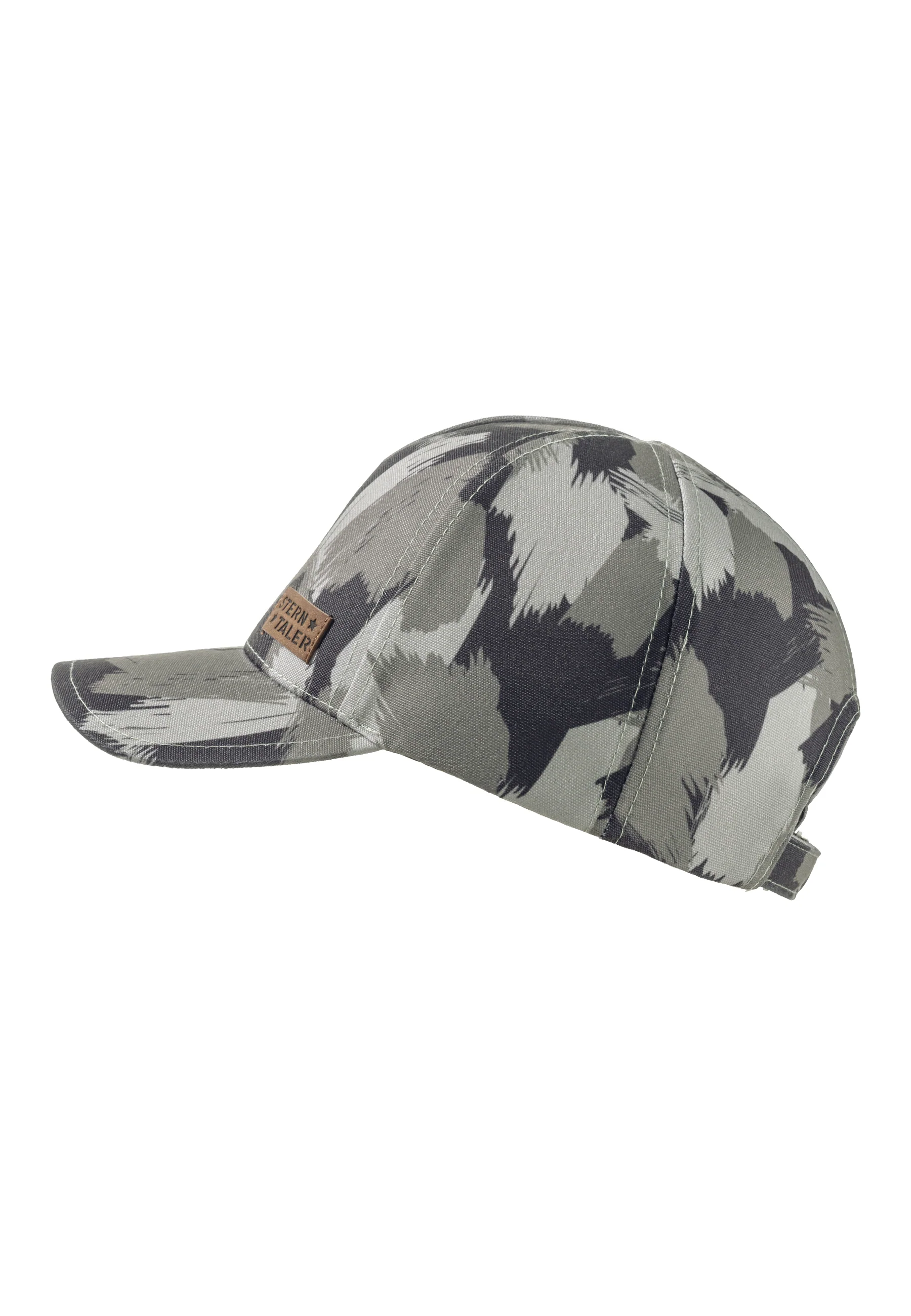 Baseballcap für Jungen in mattgrün mit Logo-Patch