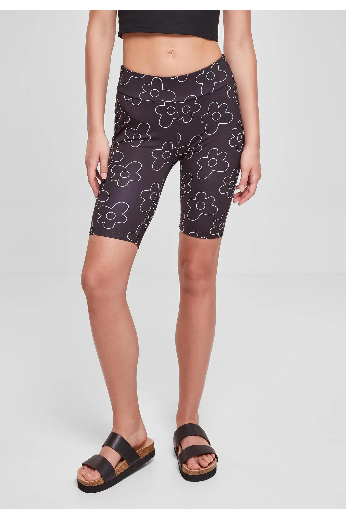 Urban Classics  Damen Ladies High Waist AOP Tech Cycle Shorts