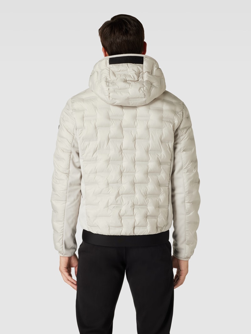 Hybridjacke mit Label-Detail Modell 'REPEAT' in kitt