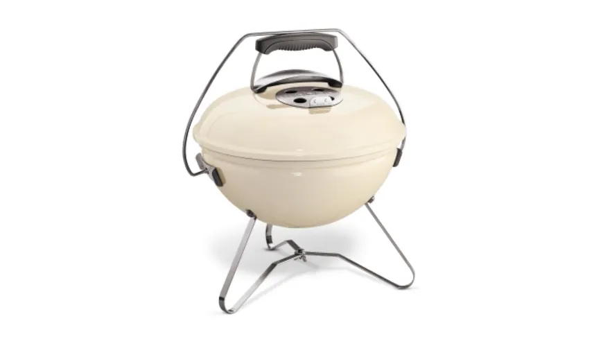 Weber Holzkohle-Kugelgrill Smokey Joe Premium Ø 37 cm Ivory